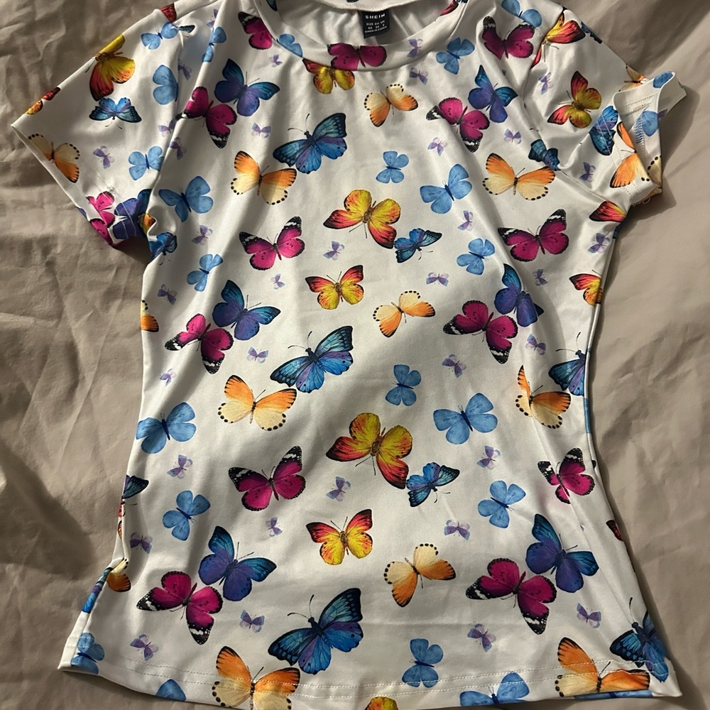 Butterflies fitted tee xs